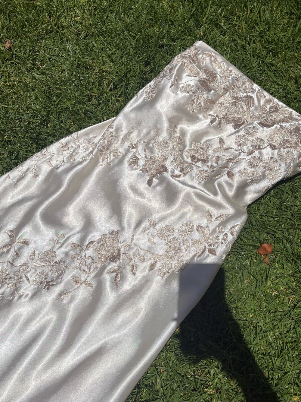 Rare vintage Sue Wong Nocturne beaded strapless champagne gown - Picture 2 of 15